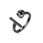 Acro Balance Silver 925 Black Flash Plated Ring-